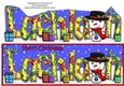 Jolly Snowman with presents LACHLAN large dl