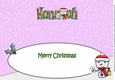 Jolly Snowman with letters to Santa HANNAH large dl insert