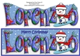 Jolly Snowman Snowboarding LORENZO large dl