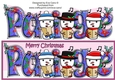 Jolly Snowmen Christmas Carolling PAIGE large dl
