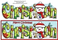 Jolly Snowman with letters to Santa CHRISTIAN large dl