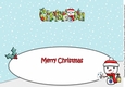 Jolly Snowman with letters to Santa CHRISTIAN large dl insert