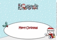Jolly Snowman with letters to Santa ALLESBROOK FAMILY large dl insert