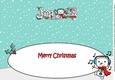 Jolly Snowman dancing JONES FAMILY large dl insert