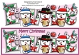Jolly Snowmen Christmas Carolling EVIE large dl