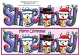 Jolly Snowmen Christmas Carolling SHELBY large dl