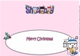 Jolly Snowmen Christmas Carolling SHELBY large dl insert
