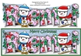 Jolly Snowman and Friend Skiing REMI large dl