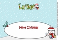 Jolly Snowman with letters to Santa LARAE large dl insert