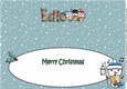 Jolly Snowmen Christmas Carolling EDIE large dl insert