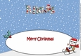 Jolly Snowman on Sledge ALLAS large dl insert