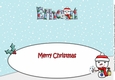 Jolly Snowman with letters to Santa ETHAN large dl insert