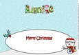 Jolly Snowman with letters to Santa ANNIE large dl insert