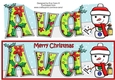 Jolly Snowman with letters to Santa AVA large dl