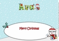 Jolly Snowman with letters to Santa AVA large dl insert