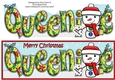 Jolly Snowman with letters to Santa QUEENIE large dl