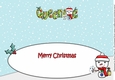 Jolly Snowman with letters to Santa QUEENIE large dl insert
