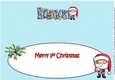 Jolly Santa First Christmas ROMAN large dl insert