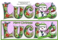 Jolly Snowman Snowboarding LUCIE large dl