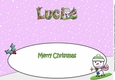 Jolly Snowman Snowboarding LUCIE large dl insert
