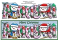 Jolly Snowman and Friend Skiing ANAYA large dl