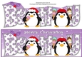 Christmas Fat Penguins Eating Ice Cream BETTY large dl