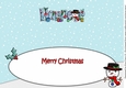 Jolly Snowman with presents HARPER large dl insert