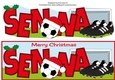 Xmas Football Boots & Football SENNA large dl