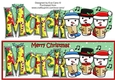 Jolly Snowmen Christmas Carolling MARK large dl