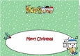 Jolly Snowmen Christmas Carolling MARK large dl insert