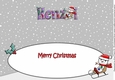 Jolly Snowman on Sledge KENZI large dl insert