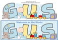 New Baby Boy GUS with Cute Baby & Bottle large dl