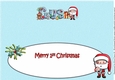 Jolly Santa First Christmas GUS large dl insert