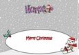 Jolly Snowman on Sledge HARPER large dl insert