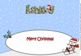 Jolly Snowman on Sledge ASHLEY large dl 2 insert