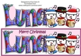 Jolly Snowmen Christmas Carolling LUNA large dl