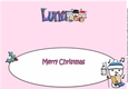 Jolly Snowmen Christmas Carolling LUNA large dl insert