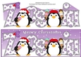 Christmas Fat Penguins Eating Ice Cream ZOSIA large dl