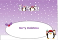 Christmas Fat Penguins Eating Ice Cream ZOSIA large dl insert