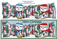 Jolly Snowman and Friend Skiing DONAGH large dl