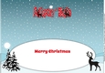 Christmas Winter Scene ALISON & ROB large dl insert