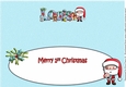 Jolly Santa First Christmas LOUIS large dl insert