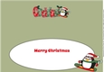 Christmas Fat Penguin Snowboarding GODDAD large dl insert