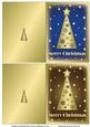 Snowflakes Christmas Trees Notelets 5