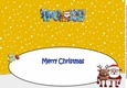 Smiley Santa and Rudolf best friends TRACEY large dl insert 2