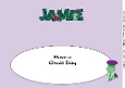 Scottish Theme JAMIE large dl insert