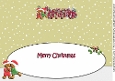 3D Gingerbread People (boy-girl) under the Mistletoe CHRISTMAS large dl insert