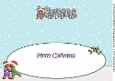3D Gingerbread People (girl-girl) under the Mistletoe CHRISTMAS large dl insert