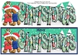 3D Gingerbread People (boy-boy) under the Mistletoe CHRISTMAS large dl