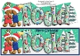 3D Gingerbread People under the Mistletoe TODD (boy-boy) large dl